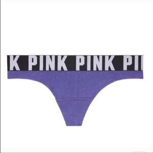 RARE New Victoria’s Secret PINK Logo Thong Panties - XS